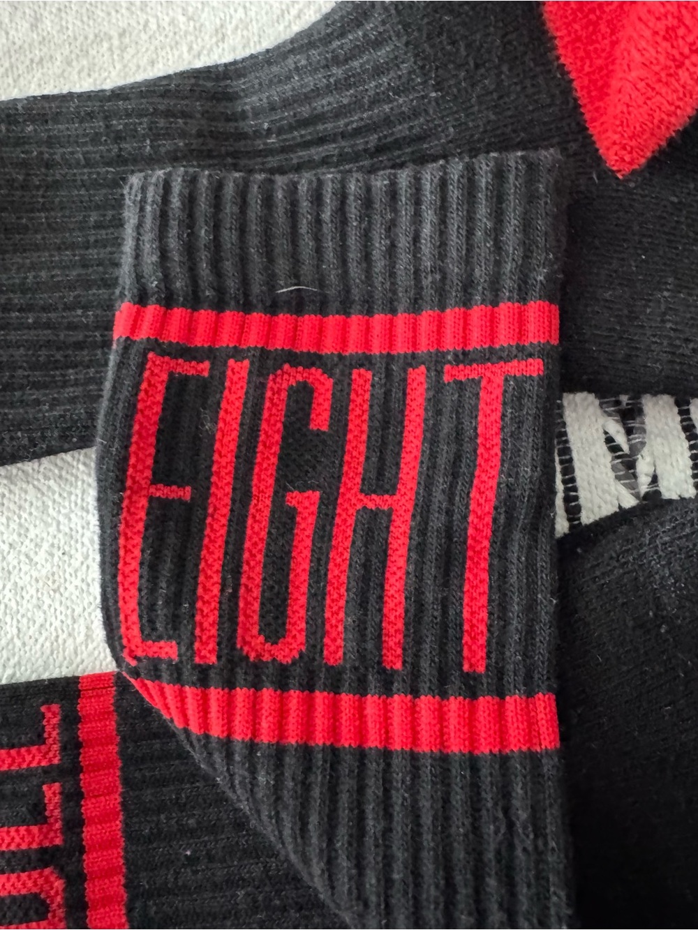 Rebel8 Black & Red Graphic Crew Socks Set - 3 Pack - Picture 4 of 6